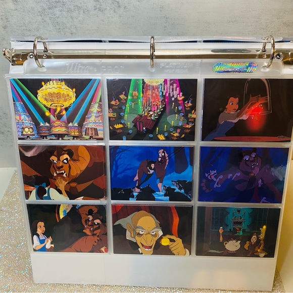 Vintage 1992’ Disney Beauty and the Beast Movie Trading Cards w/Binder Mint Card - Picture 5 of 15